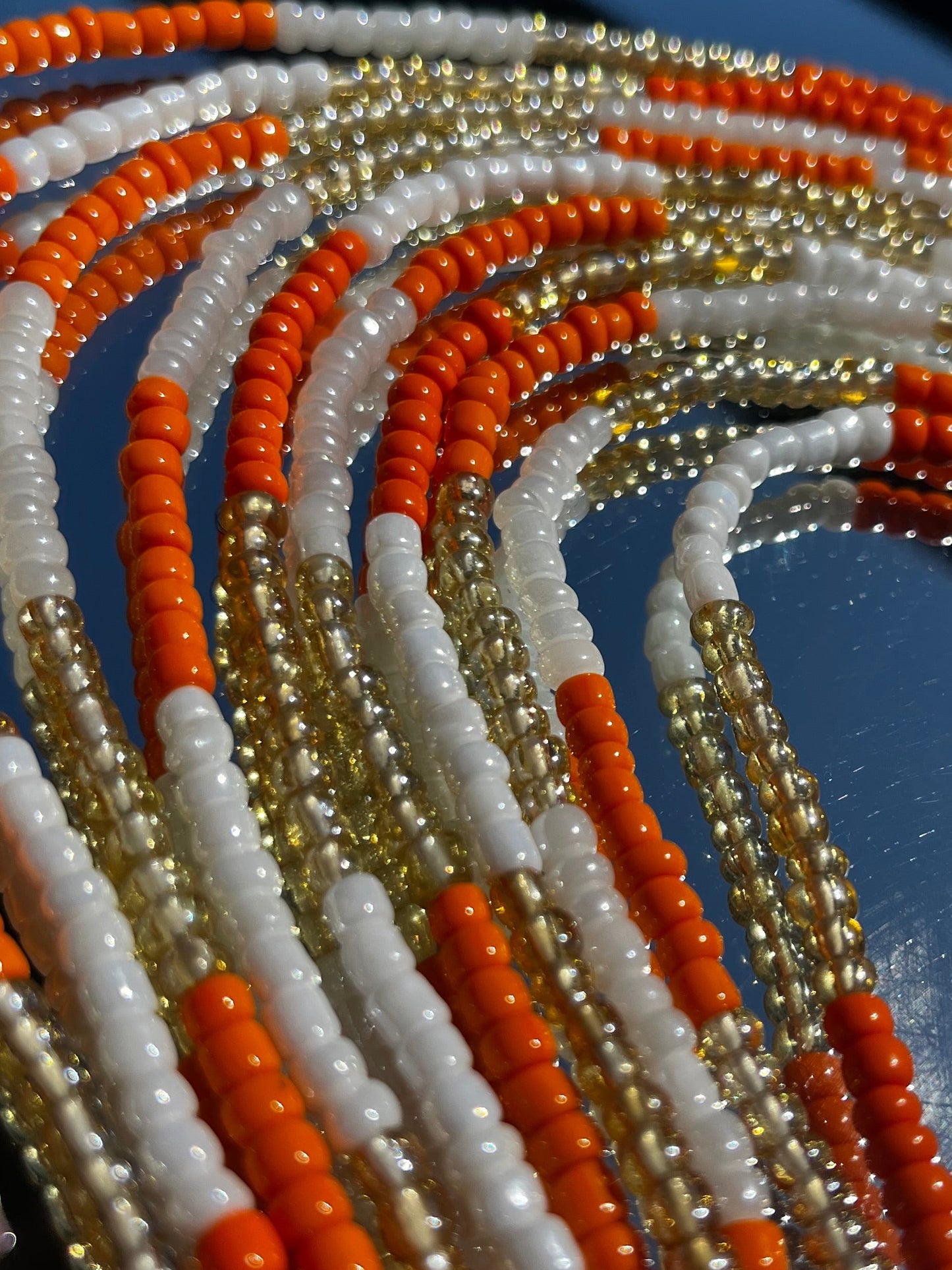 Pastel Orange Waist Beads