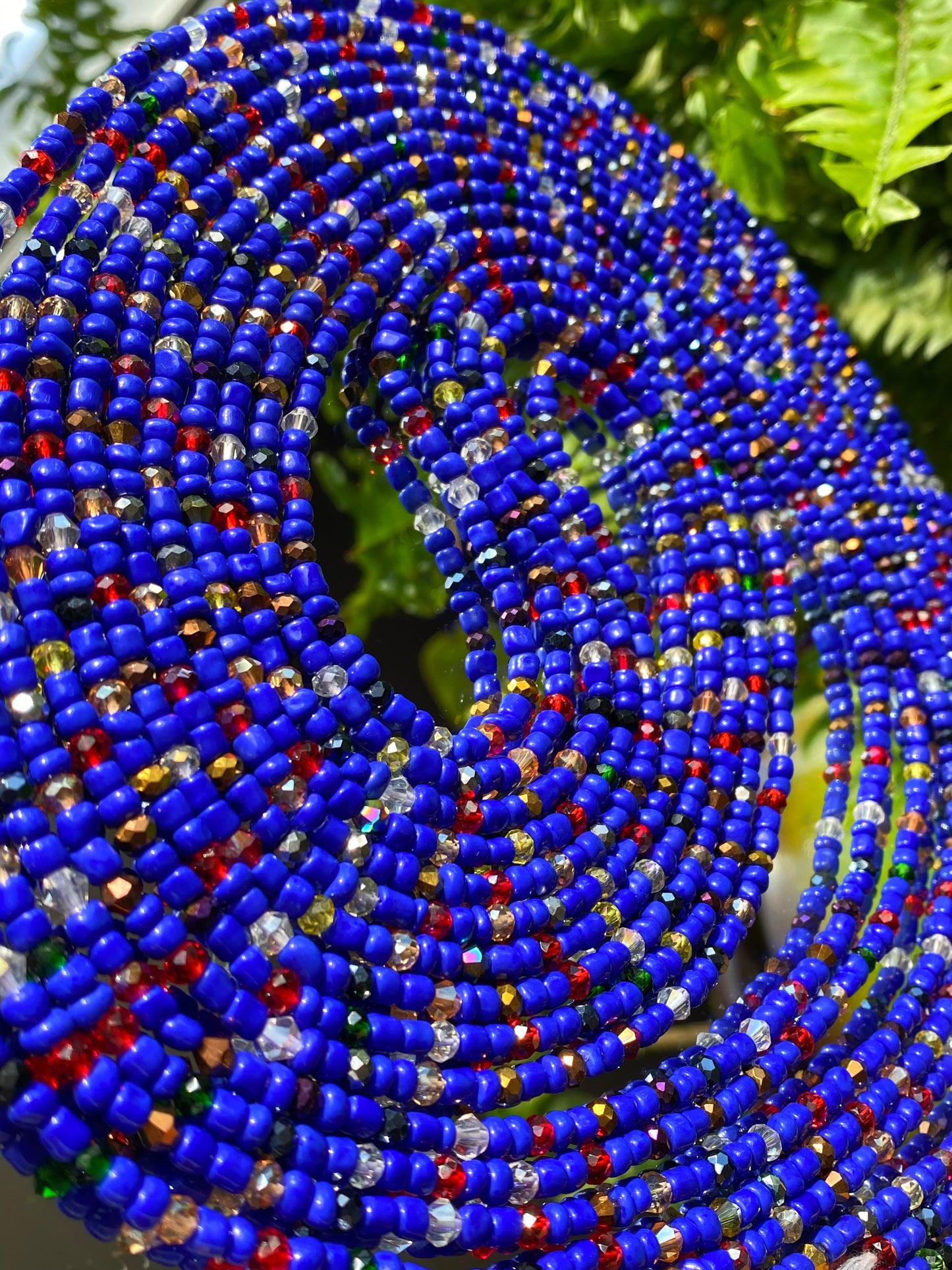 ELECTRIC BLUE WAIST BEADS