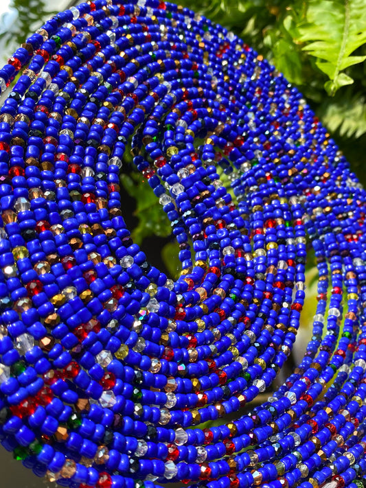ELECTRIC BLUE WAIST BEADS