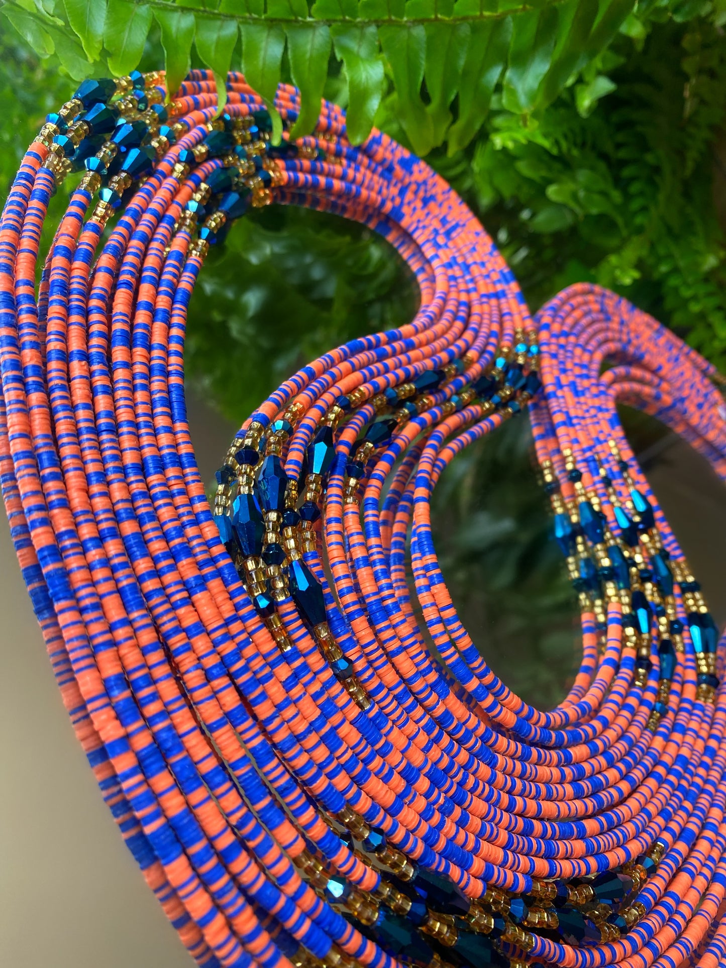 OSHUN PATTERN WAIST BEADS